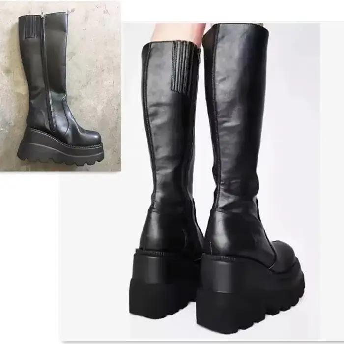 Bottes à plateforme punk pour femmes