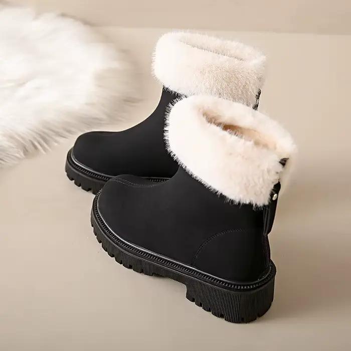 Bottes de neige moelleuses d'hiver pour femmes