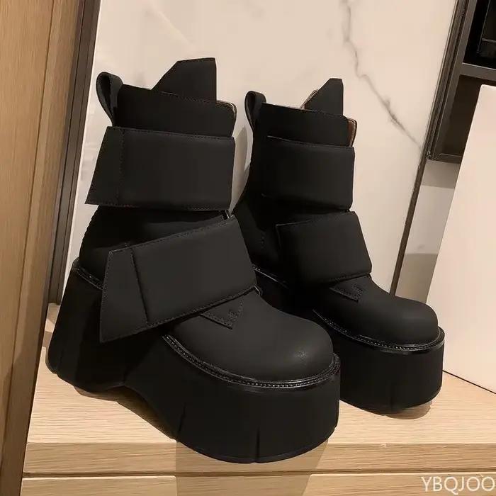 À la mode polyvalent hauteur augmentant les bottes pour femmes nouveau printemps automne décontracté confortable à