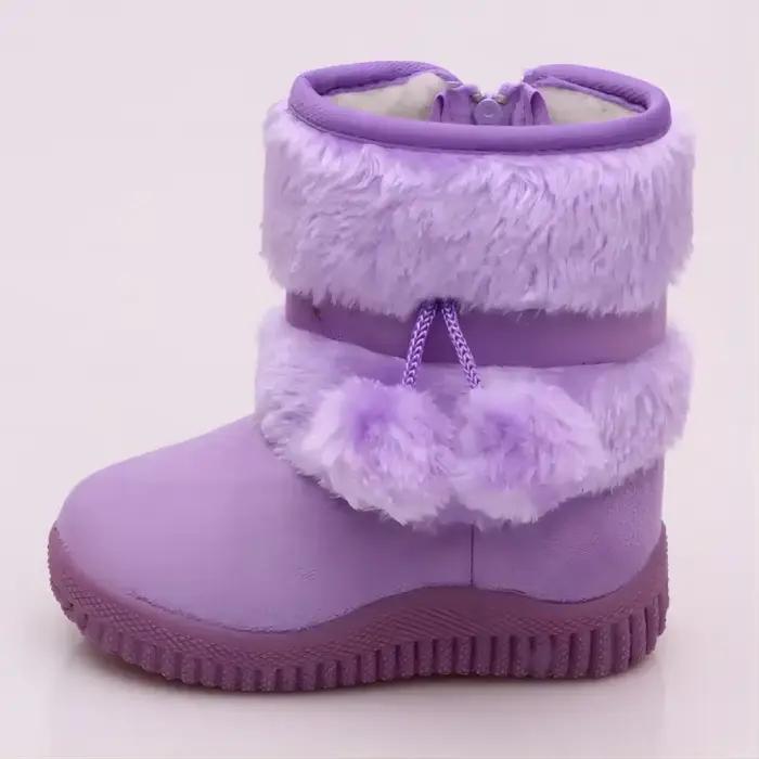 Nouvelles bottes de neige d'hiver pour filles, confortables, épaisses et chaudes, bottes pour enfants, bottes épaisses pour garçons, chaussures de princesse mignonnes pour l'automne