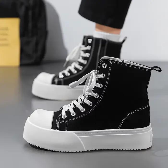 Nouvelles bottes pour hommes quatre saisons haute cheville anti-dérapantes résistantes et confortables pour travail et loisirs