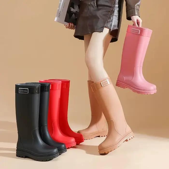 Bottes de pluie pour femmes en PVC