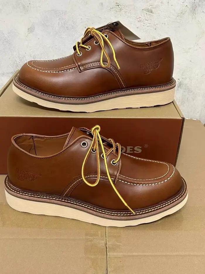 Bottes robustes rétro en cuir véritable Goodyear-Welted Stitchdown