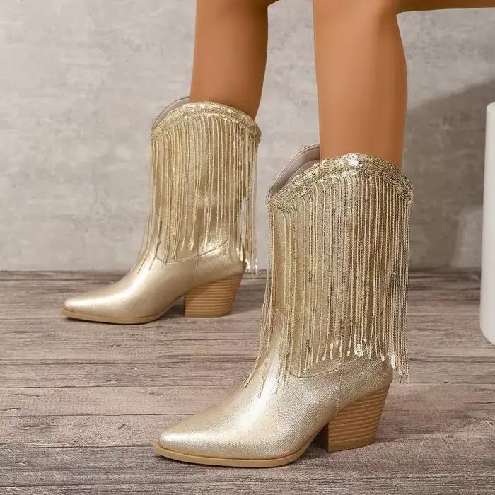 Bottes de Cowboy classiques Vintage pour femmes