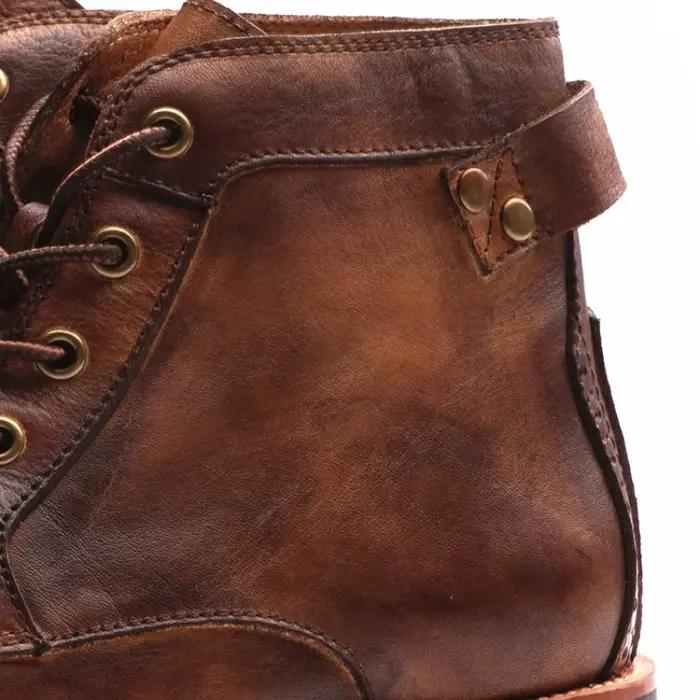 Bottines en cuir faites à la main pour hommes