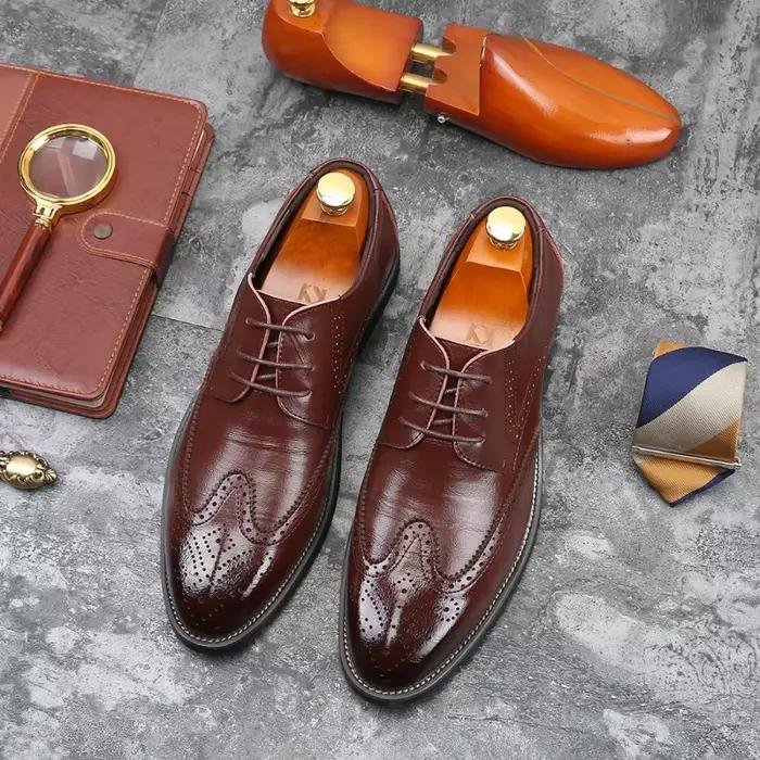 Chaussures Oxford pour hommes faites à la main