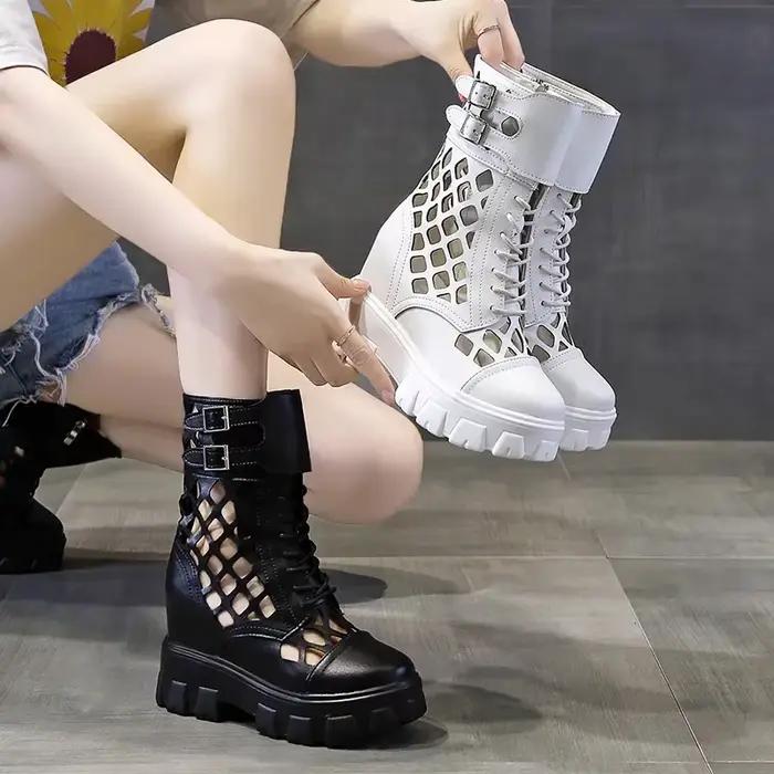 Bottes de rinçage à plateforme pour femmes
