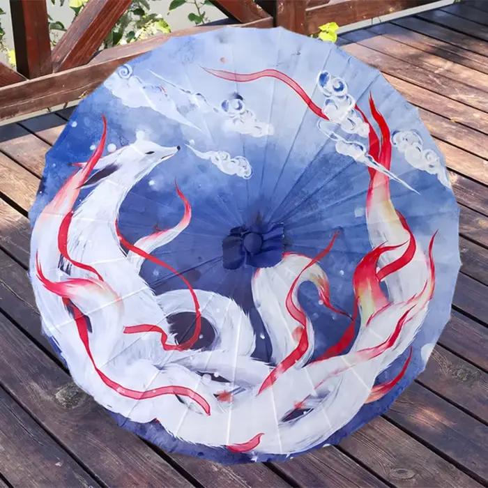 Parapluie Renard à Neuf Queues Super Dégradé, Imperméable, pour Femme et Homme