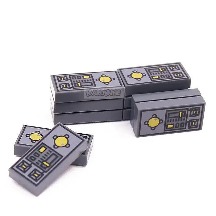Marumine – blocs de construction MOC briques, carreaux 3069bpc1 1 1x2, avec panneau de commande de véhicule, motif amis de la ville, accessoires, jouets pour enfants, 50 pièces