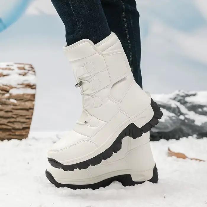 Nouvelles chaussures d'hiver pour hommes bottes chaudes en peluche