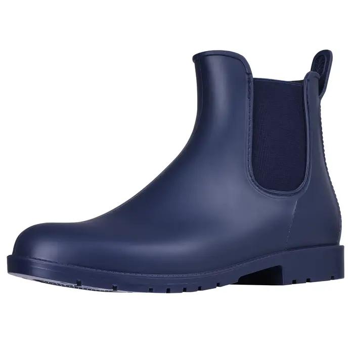 Evshine mode chaussures de pluie courtes pour femmes nouvelle dame Chelsea bottes en plein air anti-dérapant imperméable