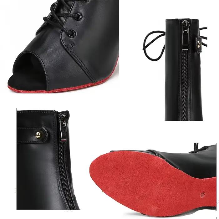 Bottes noires à talons hauts pour femmes