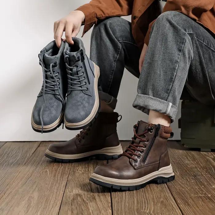 Bottes de sécurité marron imperméables pour hommes, chaussures de travail à bout en acier, Anti-chute, Anti-perçage, chaussures de protection solides et durables, indestructibles