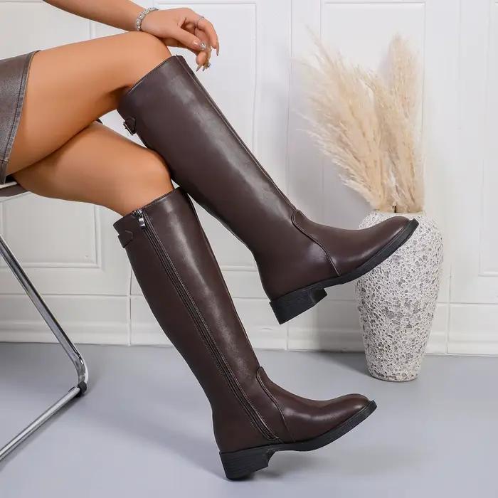 Bottes longues amincissantes à tige haute