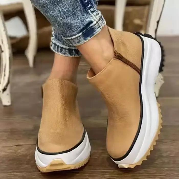 Bottines en cuir pour femmes