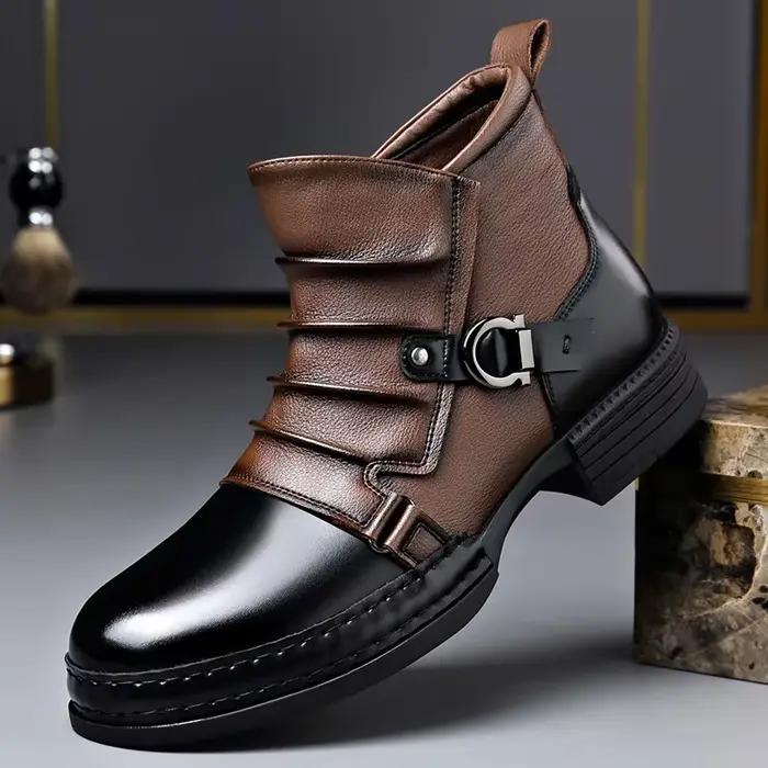 Chaussures pour hommes automne hiver rétro bottines