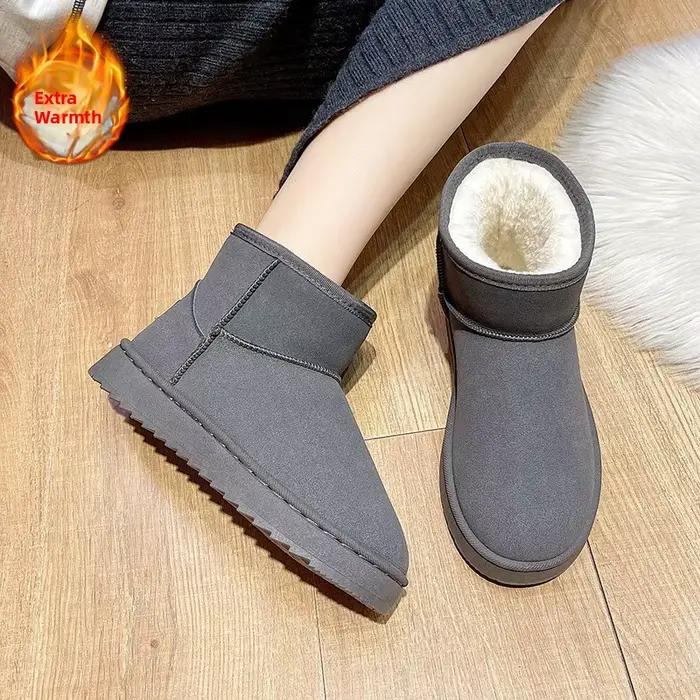 Bottes de neige doublées de polaire pour femmes