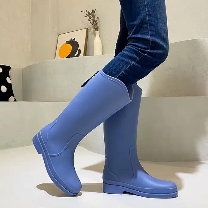 Bottes hautes en caoutchouc imperméables pour femmes