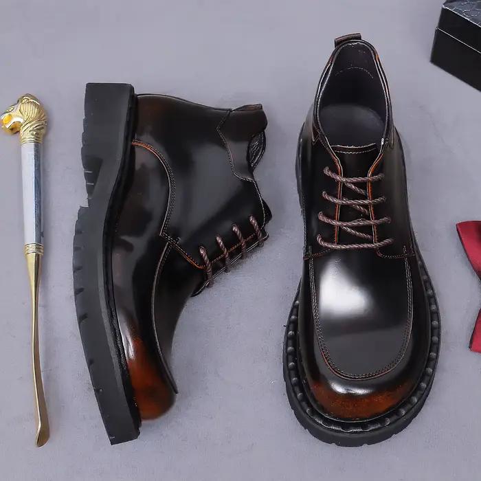 Bottes montantes à lacets pour hommes