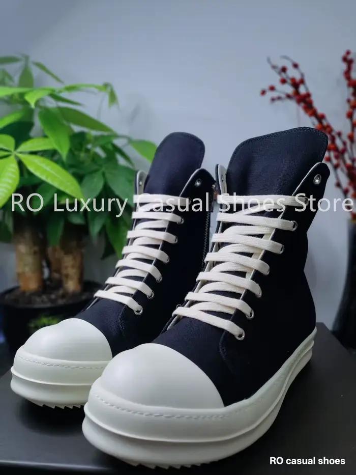 Bottes en toile noires au design classique Ro