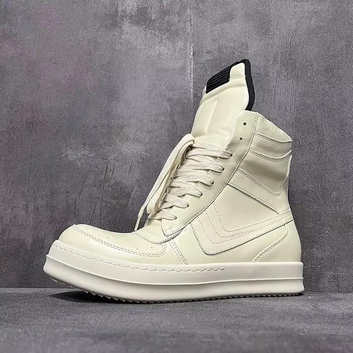 Bottes en cuir Qvah Owens style urbain pour hommes et femmes mi-mollet talon haut automne printemps ocasions spéciales
