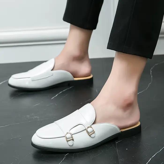 Chaussures en cuir décontractées pour hommes mocassins