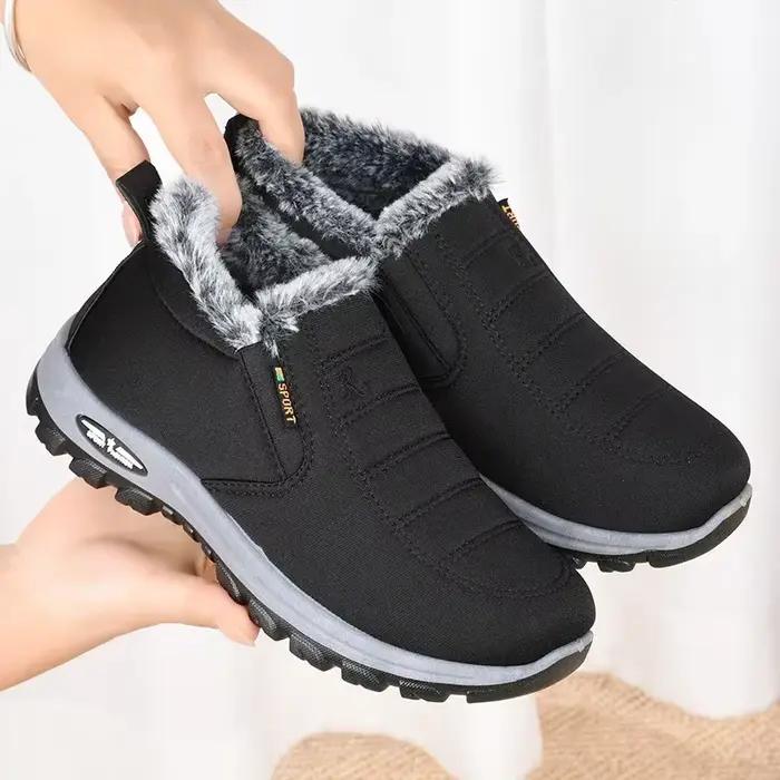 Nouvelles bottes de neige d'hiver chaussures antidérapantes en daim pour hommes