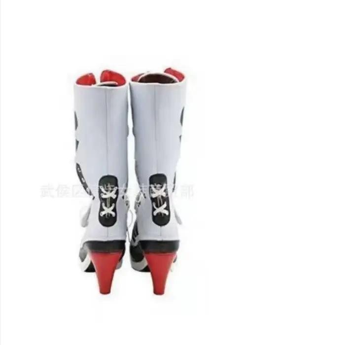 Botte de créateur personnalisée pour femmes, nouveauté d'automne, botte simple ajourée à lacets, bottes au genou noires et blanches, Large 45, botte simple moyenne