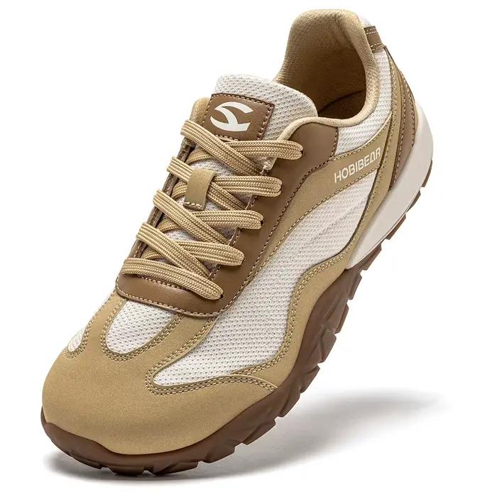 HOBIBEAR pieds nus chaussures de randonnée unisexe large largeur Trail course baskets zéro goutte en cuir artificiel rétro chaussures de marche