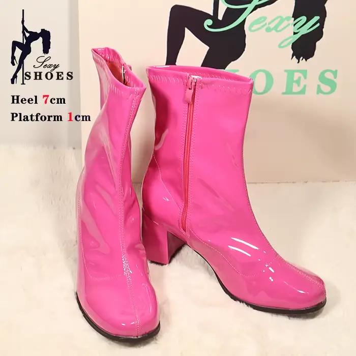 Bottes courtes zippées à talons hauts pour femmes