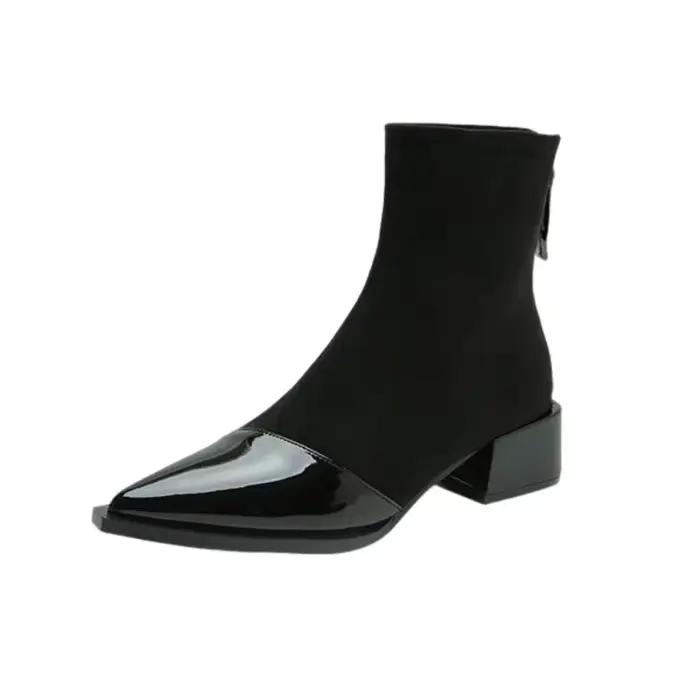 Bottines pointues rétro pour femmes