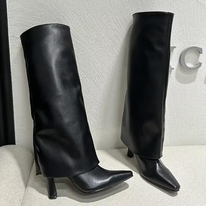 Bottes western à talons hauts pour femmes