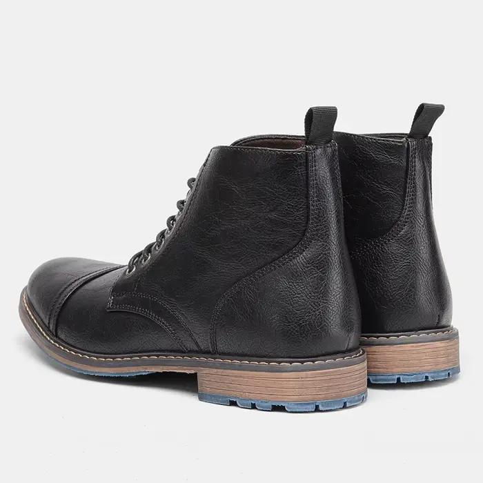 Bottes décontractées pour hommes, marque 2026, confortables et tendance, en cuir