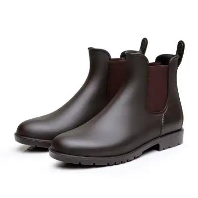 Stephanboots-Bottes de pluie basses et chaudes pour homme, chaussures d'eau imperméables pour la pêche