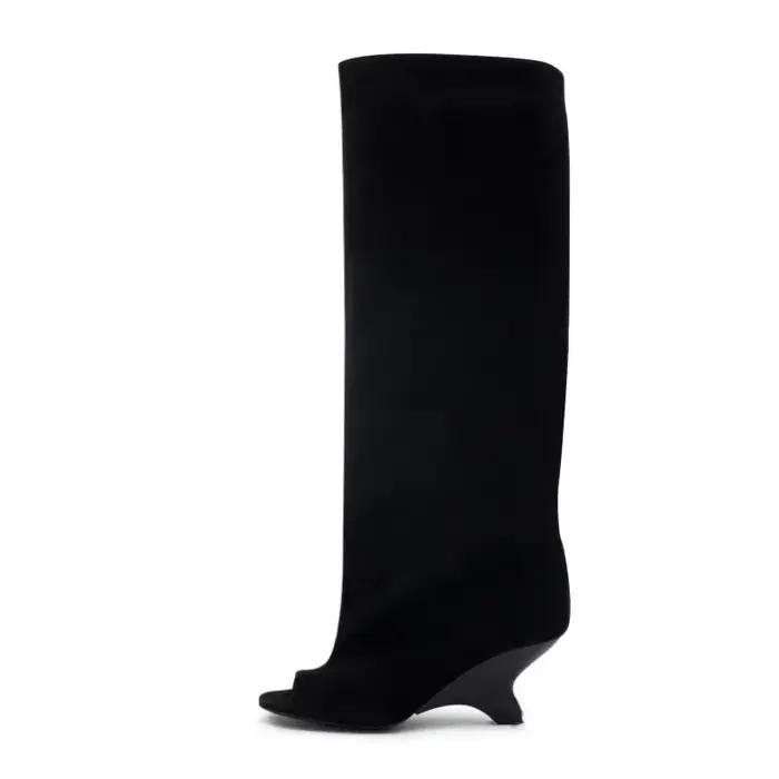 Bottes pour femmes Printemps-Automne 2026 à talon épais et haut