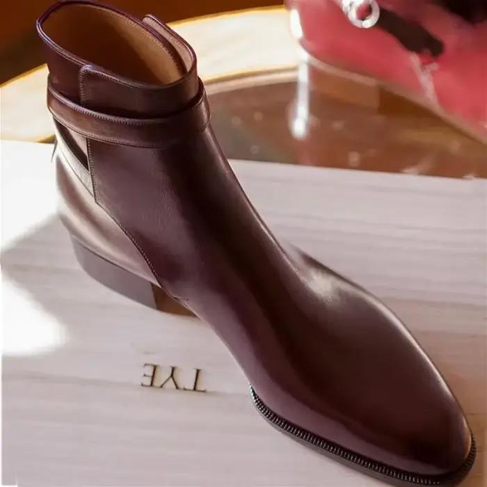 Nouvelles Bottes Chelsea Pointues pour Hommes Style Européen avec Boucle Latérale – Classiques et Décontractées – Tailles 38-48