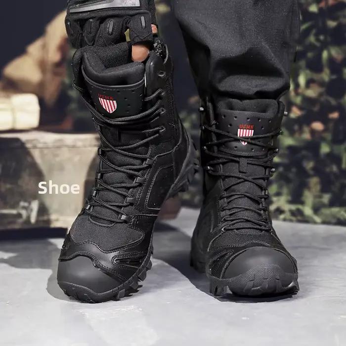 Bottes de combat pour hommes de grande taille