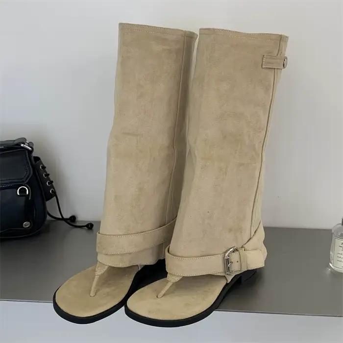 Eilyken – bottes hautes à bout rond pour femmes