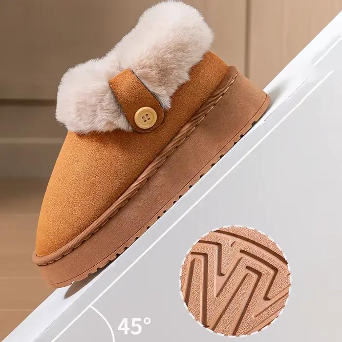 Bottes de neige chaudes et moelleuses pour femme