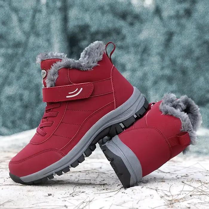 ELUVA bottes de neige imperméables pour hommes femmes hiver thermique anti-dérapant léger chaud chaussures de randonnée