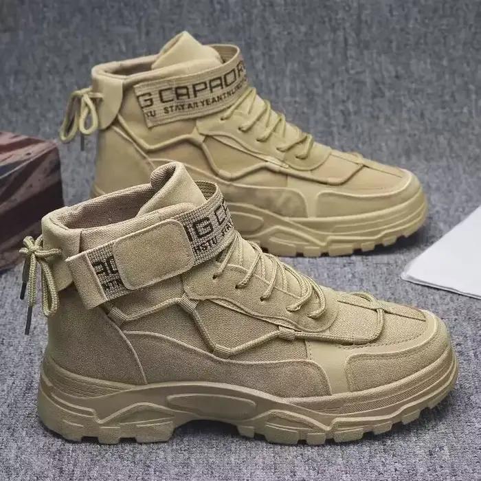 Bottes tactiques militaires pour hommes 2026, bottes de combat pour hommes, bottes de randonnée en plein air, chaussures légères antidérapantes pour hommes, bottes de désert, chaussures de travail.