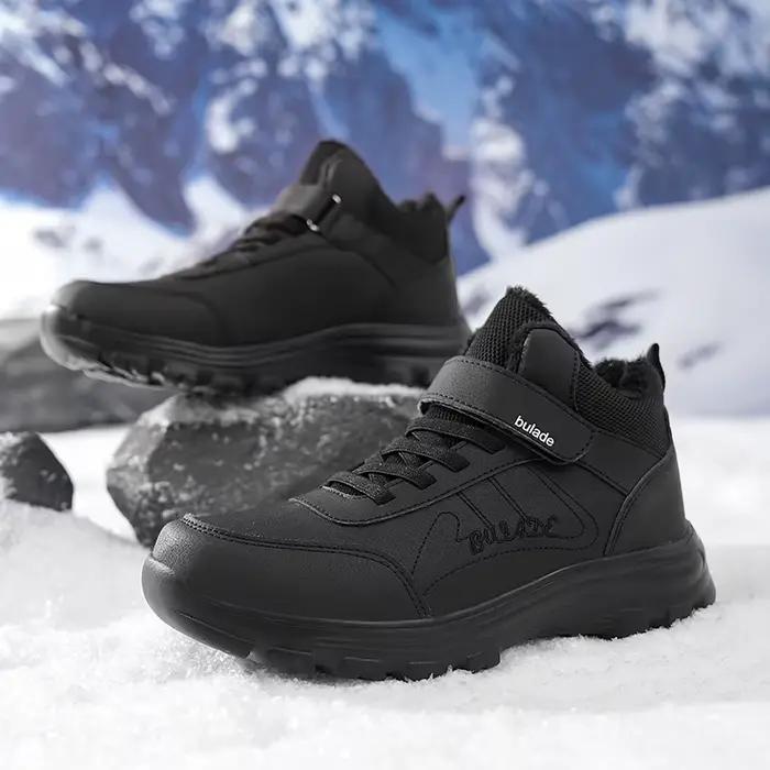 ELUVA bottes de neige imperméables pour hommes bottes d'hiver thermiques chaussures de randonnée légères antidérapantes bottes de travail en plein air pour temps froid