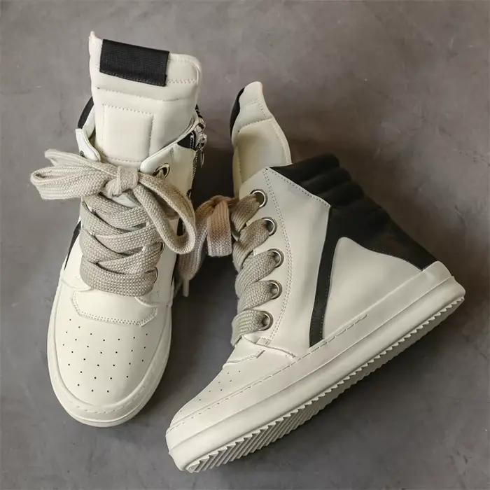 Bottes hautes pour homme vintage polyvalentes résistantes à la pluie pour les occasions décontractées et les randonnées