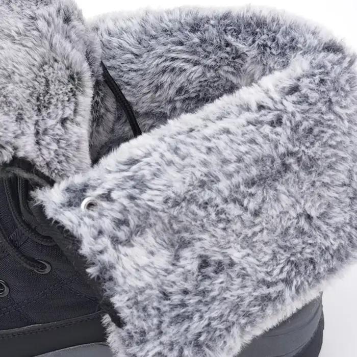Bottes de neige pour hommes en toile avec doublure en peluche courte pour randonnées hivernales et tenues élégantes ocassions spéciales