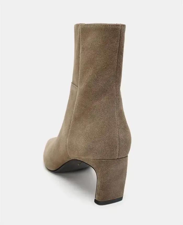 Bottines Sexy en Faux daim à bout pointu pour femme