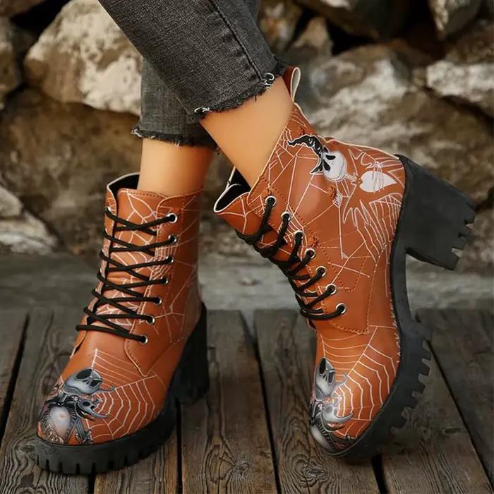 Bottines à plateforme d'halloween pour femmes
