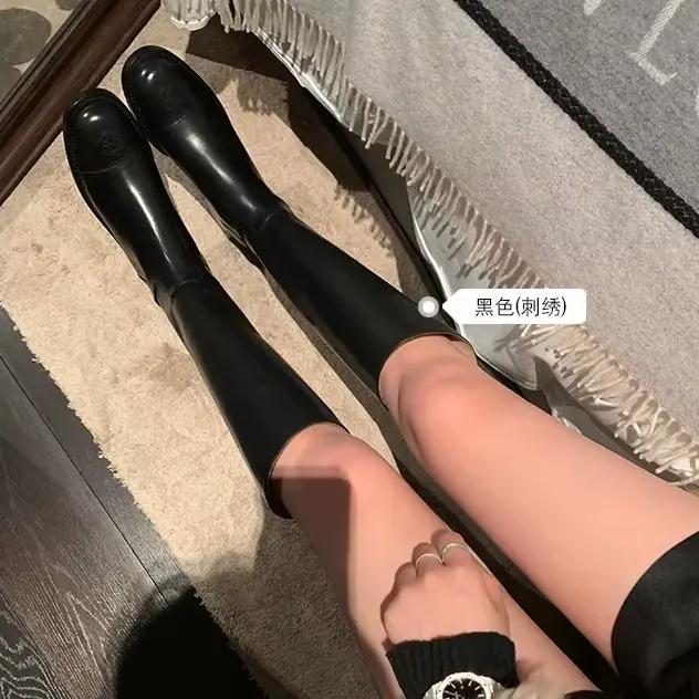Bottes De luxe pour femmes en cuir véritable