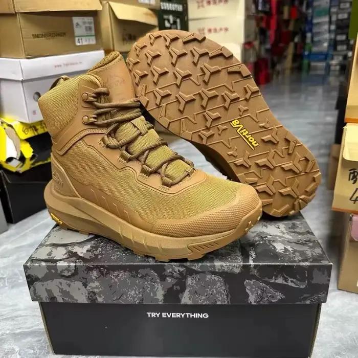 Bottes de randonnée montantes confortables de marque originale avec fermeture éclair, idéales pour l'escalade en montagne, collection automne/hiver