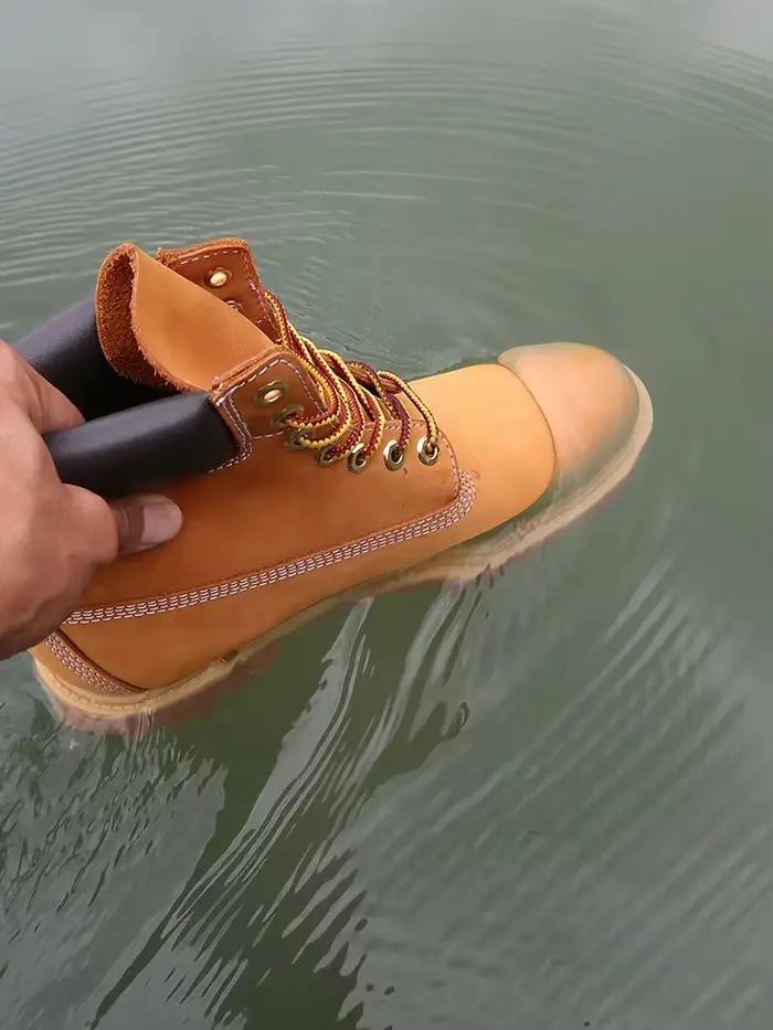 Hommes mode chaussures de plein air en cuir véritable bottes jaunes 2025 mâle décontracté