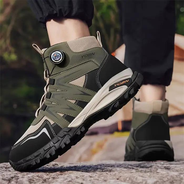 Bottes de Moto Vertes Robustes et Élégantes pour Hommes, Conception Coupe-Vent et Semelle Antidérapante, Idéales pour Motards Occasions Spéciales